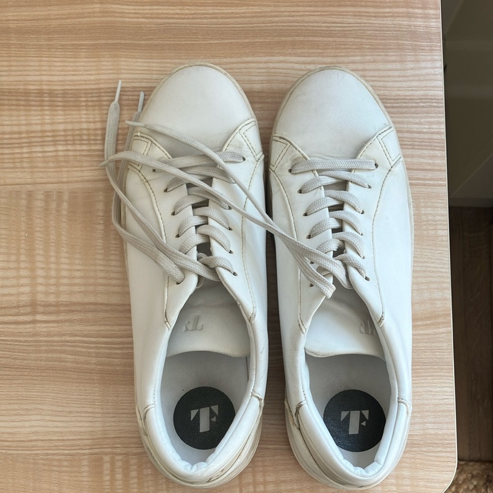 Thousand Fell Womens Lace Up Sneaker WHite - Vegan Bio Leather